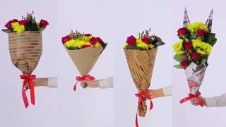 Мастер-класс по оформлению букетов крафт-бумагой | sima-land.ru