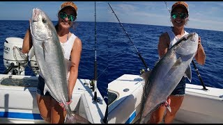 Girl VS GIANT Amberjacks! Fishing in Key West, Florida
