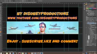 Free GTA 5 Cartoon Pack Youtube Banner PSD Template 2014