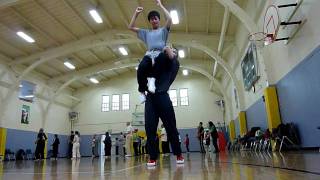 Lion Dance Practice - One-sided Shoulder Sit Stack (05/15/2010)
