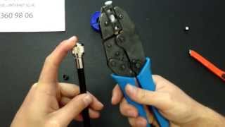 Подготовка кабеля RG8 для обжимного разъема N-type connector PicoCell RG8D