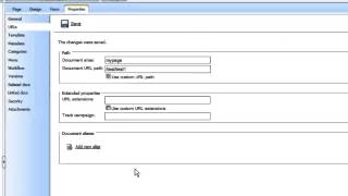 Kentico CMS 5.0 - How To: Create Document Aliases