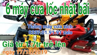 Lô 6 máy cưa xích nhật bãi LH 0337.01.91.91 zalo #shindaiwa #ryobi #maruyamar