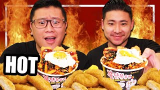 A NEW TWIST! Loaded Fire Noodle Fries ft. McDonald's  - Mukbang