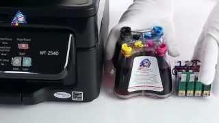 Установка СНПЧ на МФУ Epson WorkForce WF-2540