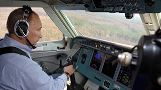 Путин на вертолете МИ-8