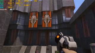 Quake 2 RTX Remaster/ RTX 2060 and Ryzen 5 2600 4.1ghz OC. 1080p.