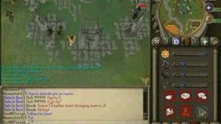 Luring low levels to Varrock Mages =D