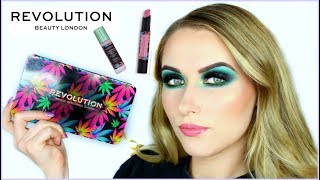 REVOLUTION CHILLED WITH CANNABIS SATIVA PALETTE REVIEW + TUTORIAL! | shivonmakeupbiz