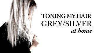 SILVER GREY HAIR TUTORIAL | WELLA COLOR FRESH 8/81 | HOW TO GET SILVER HAIR