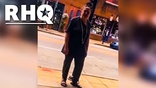 Ignorant Karen Attacks Bystander, Immediately Regrets It