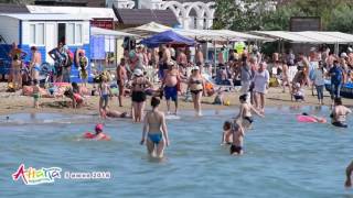 Анапа. Погода 5.06.2016 центральный пляж УЖЕ МНОГО КУПАЮЩИХСЯ