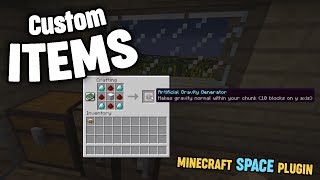 Minecraft Space Plugin: Custom Items