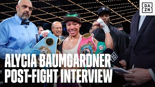 "I'LL KNOCK HER THE F*** OUT." Alycia Baumgardner post-fight Interview