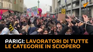 #Parigi: lavoratori di tutte le categorie in sciopero