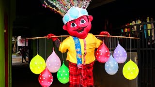 ONDEL ONDEL BAGIIN BALON MENGGANTUNG isi BUSA SABUN..