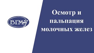 Осмотр и пальпация молочных желез