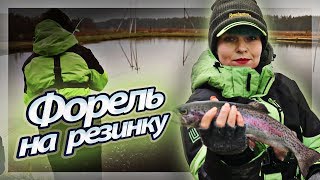 ФОРЕЛЬ на РЕЗИНУ. Клюет ОДНА ЗА ОДНОЙ! Рыбалка на спиннинг #140