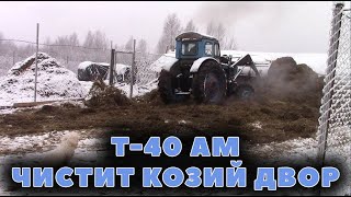 Т-40 АМ чистит козий двор!