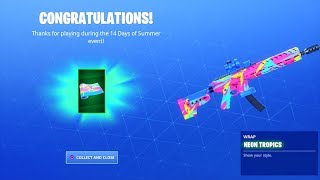 *FREE* Fortnite Wrap Neon Tropics..! (Search Unicorn Floaties at swimming holes Locations)