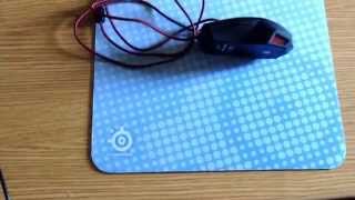 Review genesis GX55 mouse 3200 DPI + SteelSeries Steelpad Qck Frost Blue Edition