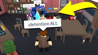 BECOMING PRINCIPAL! *GIVING DETENTION* (Robloxian Highschool)