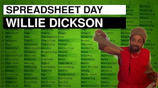 Reggae Pioneer Willie Dickson Plays for Spreadsheet Day