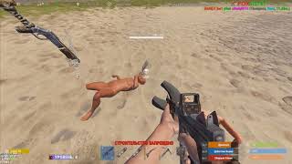 3#RUST PVP# Перестрелки в раст на старом девблоге v1806