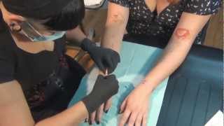 Corset Piercings on Arms Performed By: Andi Smith