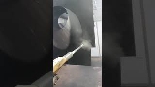 Крашу порошком в гараже. Порошковая покраска Спб-Гатчина. Крашу дымоходы.
