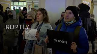 Anti-war rallies take place in Moscow, St. Petersburg and Tbilisi