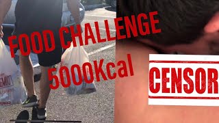 FOOD CHALLENGE 5000 KCAL (FINITA MALE) Chi avrà vinto?