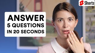 Can You Answer These Questions? | Practice your English with me