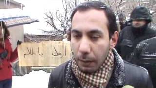 Protest in front of the Egypt Embassy in Armenia