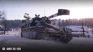 Крутой бой на АМХ 50 100