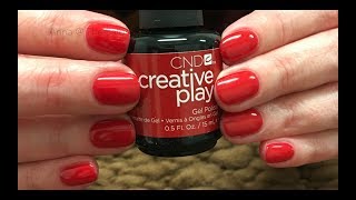 CND Creative Play Gel Polish - full service in real time & review