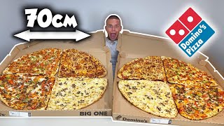 JE MANGE une PIZZA XXL pour 16 PERSONNES !! Défi 2 BIG ONE ! (DOMINO'S PIZZA)