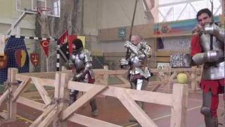 Двуручный меч рубка яблок  Twohanded swords tournament Russia