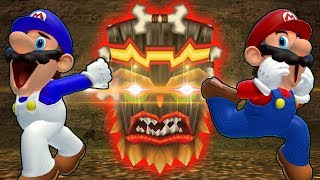 SMG4 vs Mario in a bunch of EVIL Mini Games [Gmod]