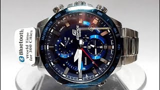 Casio Edifice EQB-900DB-2A Bluetooth Tough solar watch video 2018
