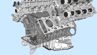 Animation BMW Engine V8 /Moteur BMW V8 with all details