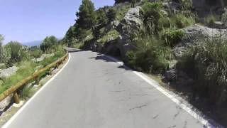 Descending Sa Calobra by bicycle