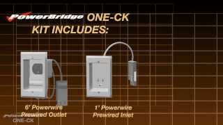PowerBridge ONE-CK In-Wall Power Cable Management Connector Kit