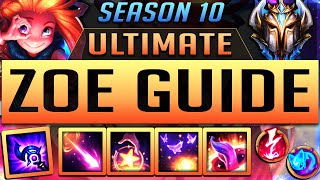 ZOE GUIDE SEASON 9 (2019) ULTIMATE GUIDE [BEST RUNES, ITEMS, GAMEPLAY, COMBOS, MATCHUPS ] | Zoose