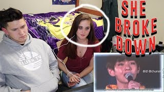 She broke down ? | My GF REACTS to An Introduction to BTS: V Version | SHE CHOSE HER BIAS