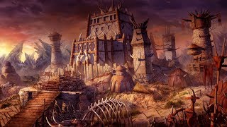 Evolution of  Barbarian/Stronghold  Town Heroes of Might and Magic (1995-2016)