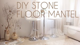 DIY Zen Decor: Stone Floor Mantel