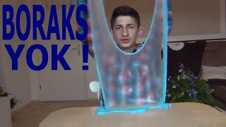 Borakssız Slime Harika Oldu Sıvı Sabun ve Toz Deterjan ile Slime Yapımı