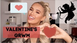 VALENTINES GRWM | HOW I GET MY BIG, GLAM CURLS...