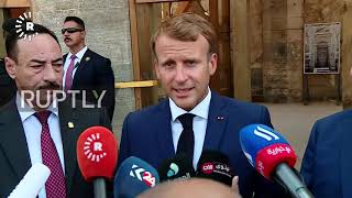 Iraq: Macron visits Mosul four years after liberation from Islamic State